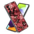 Samsung Galaxy S23 FE Stiligt Ultra-Slim TPU-skal - Röda Blommor