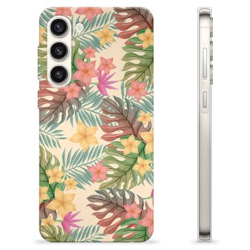 Samsung Galaxy S23+ 5G TPU-Skal - Rosa Blommor