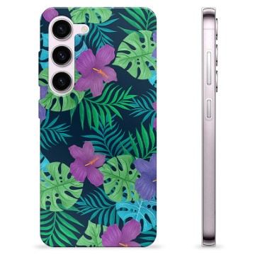Samsung Galaxy S23 5G TPU-Skal - Tropiska Blommor