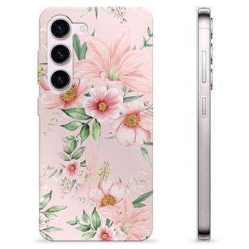 Samsung Galaxy S23 5G TPU-Skal - Vattenfärg Blommor