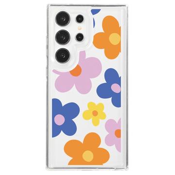 Samsung Galaxy S23 Ultra Fashion TPU-skal - färgglada blommor