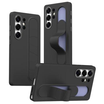 Samsung Galaxy S23 Ultra Smart Hybridskal med stående grepp - Svart