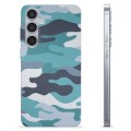 Samsung Galaxy S24+ TPU-Skal - Blå Kamouflage