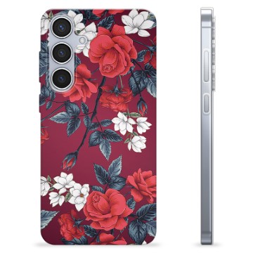 Samsung Galaxy S24+ TPU-Skal - Vintage Blommor
