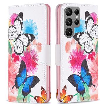 Samsung Galaxy S24 Ultra Wonder Series Plånboksfodral - Fjärilar