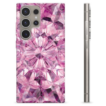 Samsung Galaxy S24 Ultra TPU-Skal - Rosa Kristall