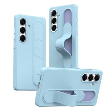 Samsung Galaxy S24+ Smart Hybridskal med stående grepp - Blå