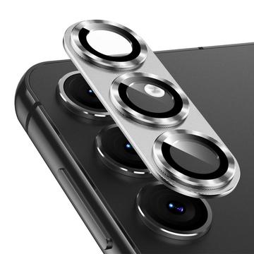 Samsung Galaxy S25 Hat Prince Full Cover Kameralinsskydd i Härdat Glas - Silver