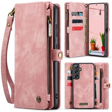 Samsung Galaxy S25 Caseme 008 2-i-1 Multifunktionell Plånboksfodral - Rosa