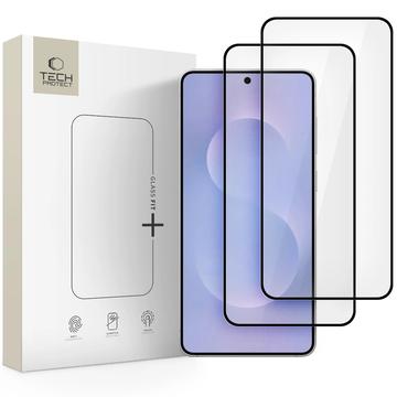 Samsung Galaxy S25 Edge Tech-Protect Glass Fit+ skärmskydd av härdat glas - 2 st. - Svart
