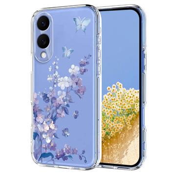 Samsung Galaxy S25 Edge Blommigt TPU-skal