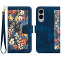 Samsung Galaxy S25 Edge Floral Plånboksfodral med kortplatser