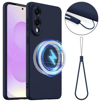 Samsung Galaxy S25 Edge Liquid Silikonskal - MagSafe-kompatibelt - Mörkblå