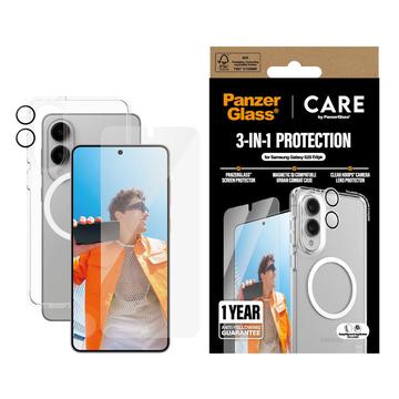 Samsung Galaxy S25 Edge PanzerGlass Care Flagship 3-i-1-paket - Klar