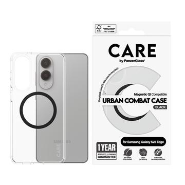 Samsung Galaxy S25 Edge PanzerGlass Care Transparent Urban Combat Skal- MagSafe-kompatibelt - Svart