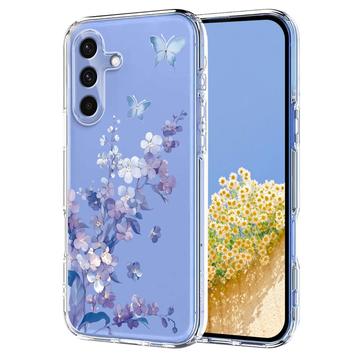Samsung Galaxy S25 FE Blommigt TPU-skal - Lila