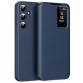 Samsung Galaxy S25 FE Smart Clear View Flip Skal med kortplats - Safir