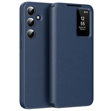 Samsung Galaxy S25 FE Smart Clear View Flip Skal med kortplats - Safir