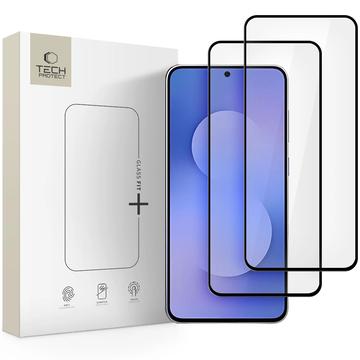 Samsung Galaxy S25 FE Tech-Protect Glass Fit+ skärmskydd av härdat glas - 2 st. - Svart