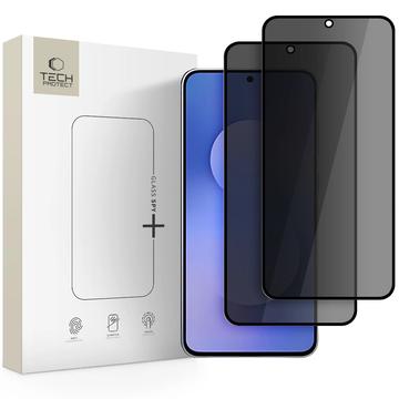 Samsung Galaxy S25 FE Tech-Protect Glass Spy+ Privacy skärmskydd av härdat glas - 2 st. - Svart