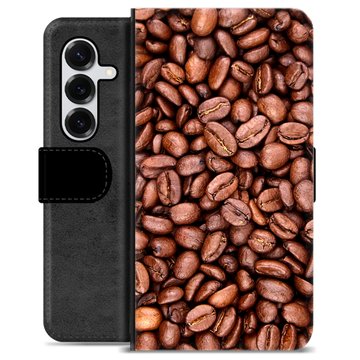Samsung Galaxy S25+ Premium Plånboksfodral - Kaffebönor