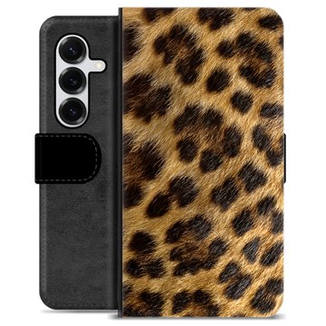 Samsung Galaxy S25+ Premium Plånboksfodral - Leopard