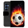 Samsung Galaxy S25 Premium Plånboksfodral - Fotbollsflamma