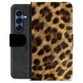 Samsung Galaxy S25 Premium Plånboksfodral - Leopard