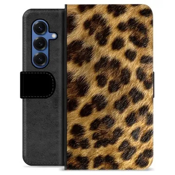 Samsung Galaxy S25 Premium Plånboksfodral - Leopard