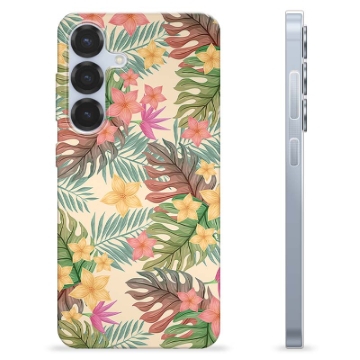 Samsung Galaxy S25 TPU-Skal - Rosa Blommor