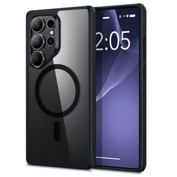 Samsung Galaxy S25 Ultra ESR CH HaloLock Mag Hybridskal - Klar / Sort