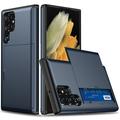 Samsung Galaxy S25 Ultra Hybridskal med Skjutkortplats - Mörkblå