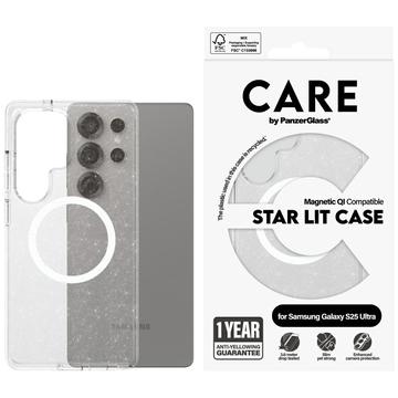 Samsung Galaxy S25 Ultra PanzerGlass Care Star Lit-Skal - MagSafe-kompatibel - Genomskinlig vit