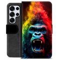 Samsung Galaxy S25 Ultra Premium Plånboksfodral - Gorilla