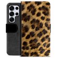 Samsung Galaxy S25 Ultra Premium Plånboksfodral - Leopard