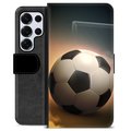 Samsung Galaxy S25 Ultra Premium Plånboksfodral - Fotboll