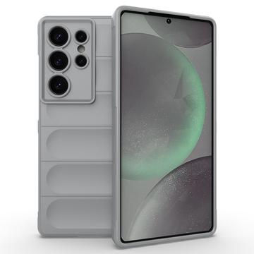 Samsung Galaxy S25 Ultra Rugged TPU-skal - Ljusgrå