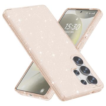 Samsung Galaxy S25 Ultra Stylish Glitter Series Hybrid Skal - Guld