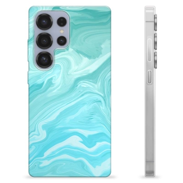 Samsung Galaxy S25 Ultra TPU-Skal - Blå Marmor