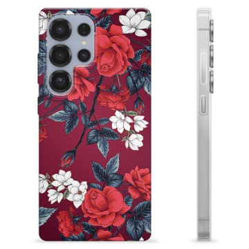Samsung Galaxy S25 Ultra TPU-Skal - Vintage Blommor