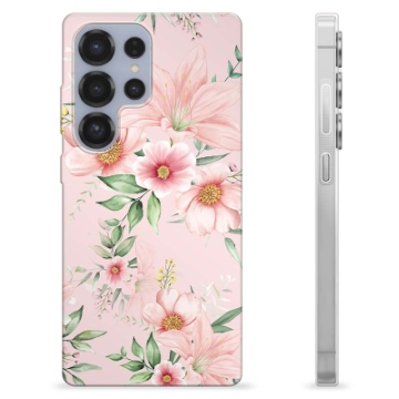 Samsung Galaxy S25 Ultra TPU-Skal - Vattenfärg Blommor