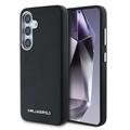 Samsung Galaxy S25+ Karl Lagerfeld Saffiano Metal Logo Skal - Svart