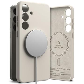 Samsung Galaxy S25+ Ringke Liquid Silicone MagSafe Skal - Sten