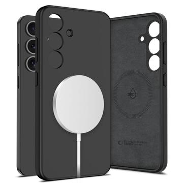 Samsung Galaxy S25+ Tech-Protect flytande silikon skal - MagSafe-kompatibelt - Svart
