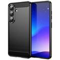 Samsung Galaxy S26/S26 Pro Borstat TPU Skal - Kolfiber