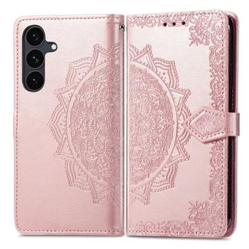 Galaxy S26 FE Mandala plånboksfodral med handledsrem