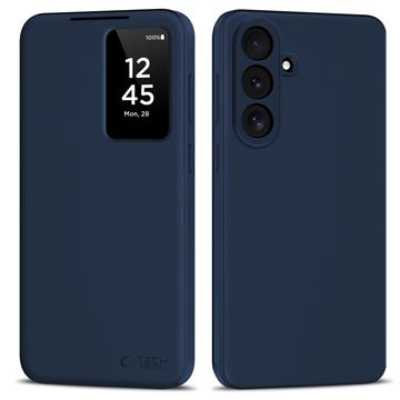 Galaxy S26 FE Tech-Protect Smart Clear View Flip Skal med kortplats