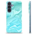 Samsung Galaxy S26+ TPU-Skal - Blå Marmor