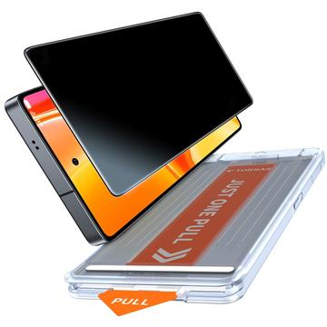 Samsung Galaxy S26 Ultra Torras GlassGo Privacy skärmskydd av härdat glas med Auto-Align Frame