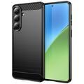 Samsung Galaxy S26+ Borstat TPU Skal - Kolfiber